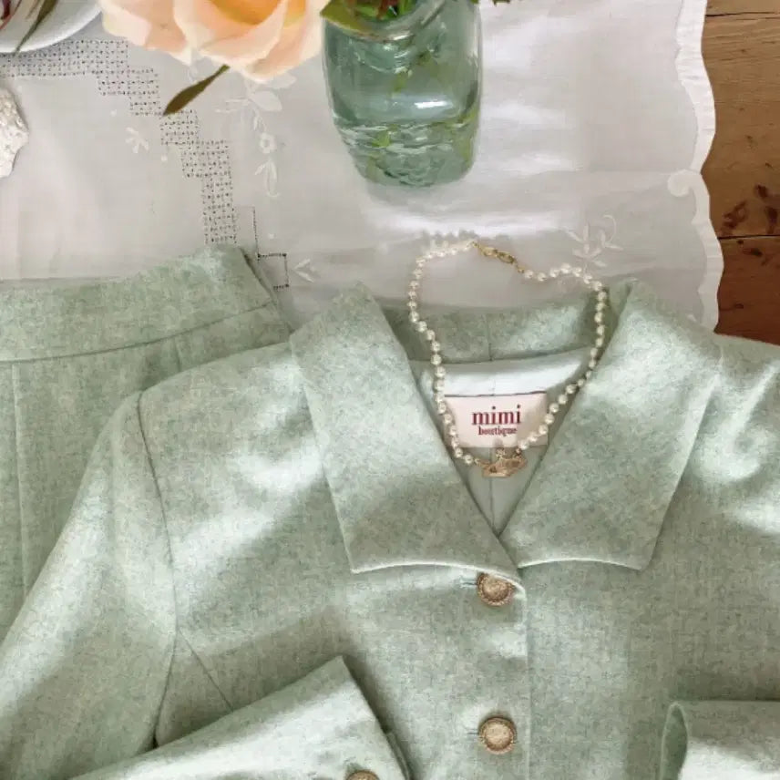 [BUNJANG] Mimi Boutique Apple Mint Setup Two-Piece Set / 무배) 미미부티크 애플민트 셋업 판매