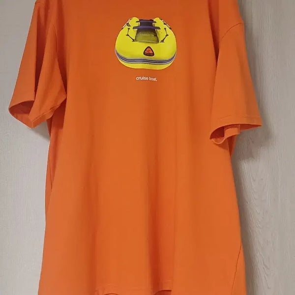 [BUNJANG] Nike ACG Dri-FIT Orange Boat T-Shirt (Size M, 100-105) / 나이키 ACG 드라이핏 오렌지 보트 반팔 M 100~105사이즈 판매