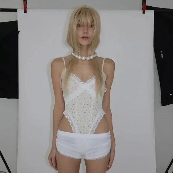 [BUNJANG] Bienfrom Lace Camisole / 비엔프롬 레이스 나시