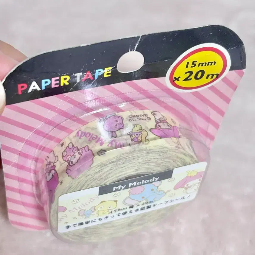 [BUNJANG] Sanrio My Melody Classic Washi Tape / 고전 산리오 마이멜로디 테이프 마테