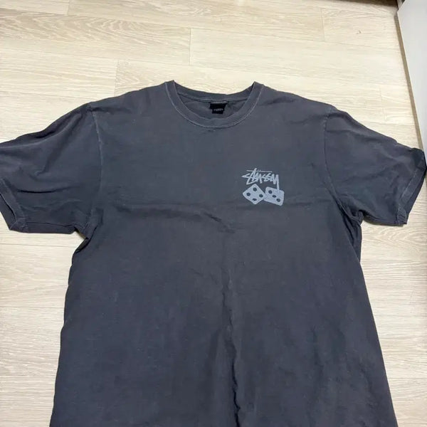 [BUNJANG] Stüssy Dice Short Sleeve T-Shirt Charcoal / 스투시 주사위 반팔 티셔츠 차콜