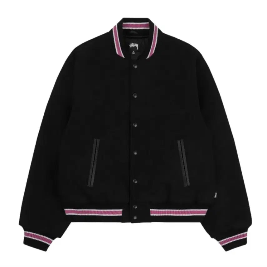 [BUNJANG] Stussy S Talk Melton Varsity Jacket / XL) 스투시 S 토크 멜튼 바시티 자켓