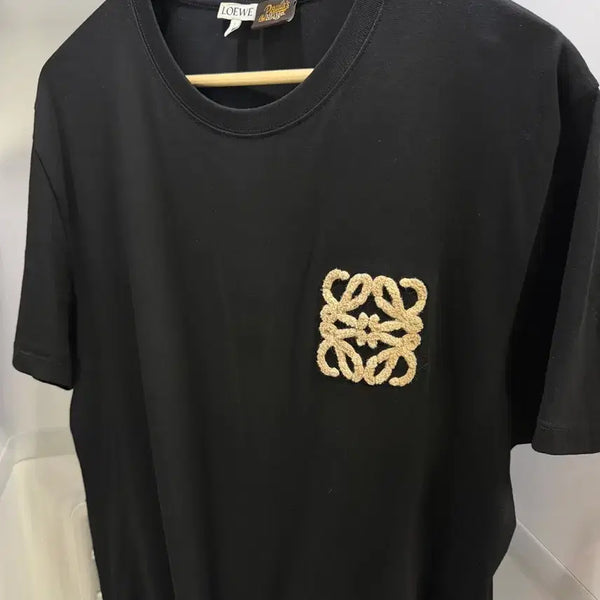 [BUNJANG] Loewe Embroidered Logo Short Sleeve T-Shirt M / 로에베 자수 로고 반팔 M