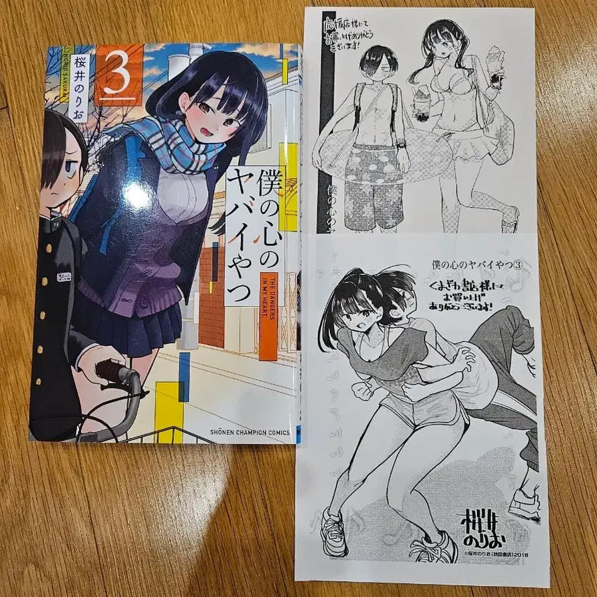 [BUNJANG] My Dangerous Romance Vol. 3 Original Japanese Edition Set / 내 마음의 위험한 녀석 3권 원서, 일러스트 두장 일괄