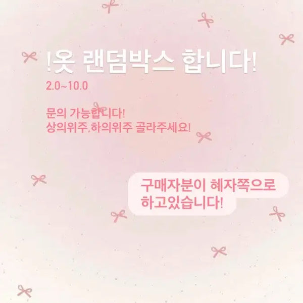 [BUNJANG] Mystery Clothing Box / 옷 랜박