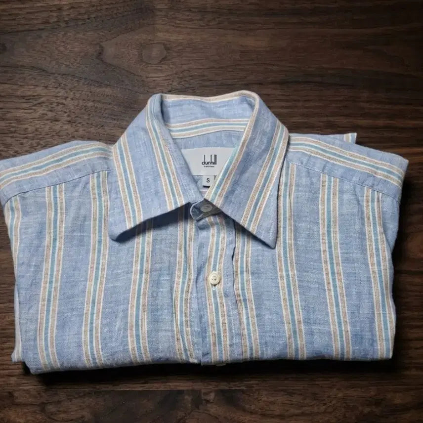 [BUNJANG] Dunhill 100% Linen Short-Sleeve Shirt / 95~100)던힐 (최상품급)린넨 반팔 셔츠
