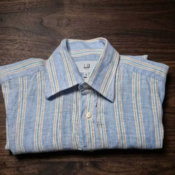[BUNJANG] Dunhill 100% Linen Short-Sleeve Shirt / 95~100)던힐 (최상품급)린넨 반팔 셔츠