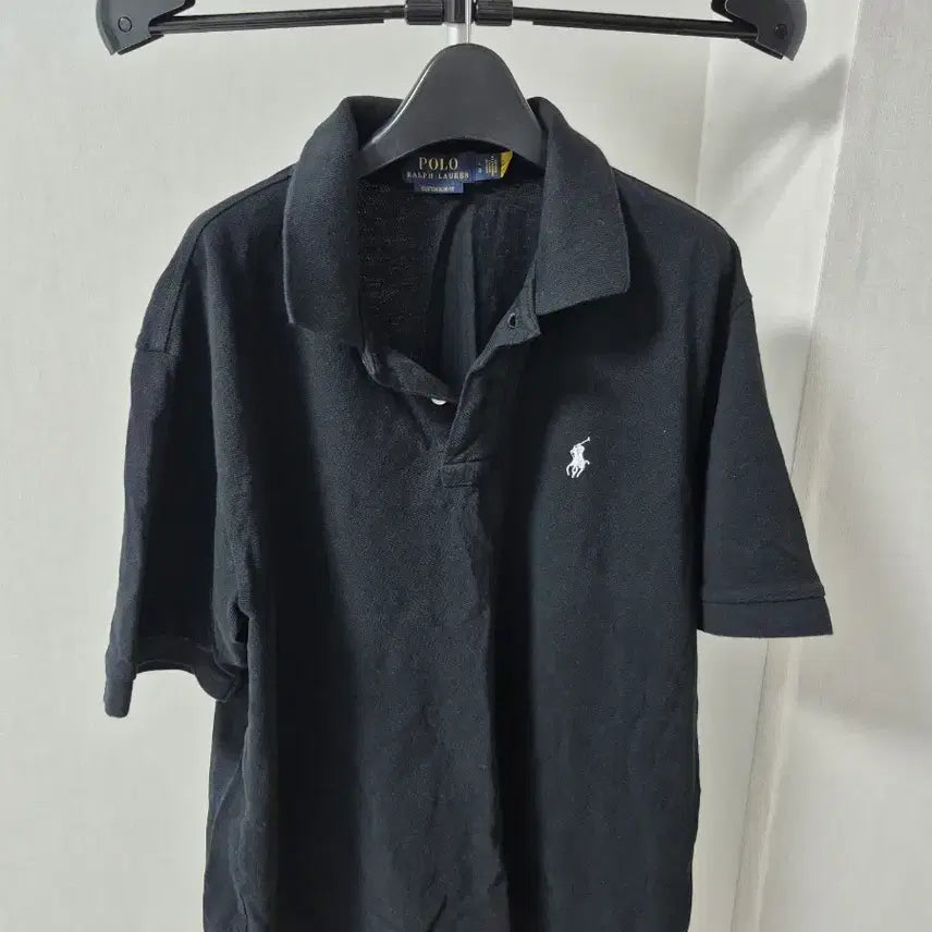 [BUNJANG] Polo Ralph Lauren Basic Pique Polo Shirt Black / 폴로 랄프로렌 기본 카라티셔츠 블랙