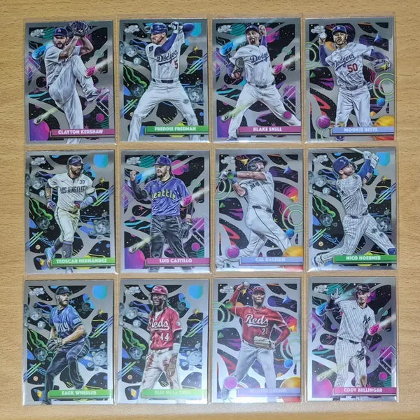 [BUNJANG] MLB 2026 Topps Chrome Cosmic Kershaw, Betts, Riley, Altuve Bundle Set / MLB 2026 탑스크롬 코스믹 커쇼, 베츠, 랄리, 엘리 등 22장랏 판매합니다.