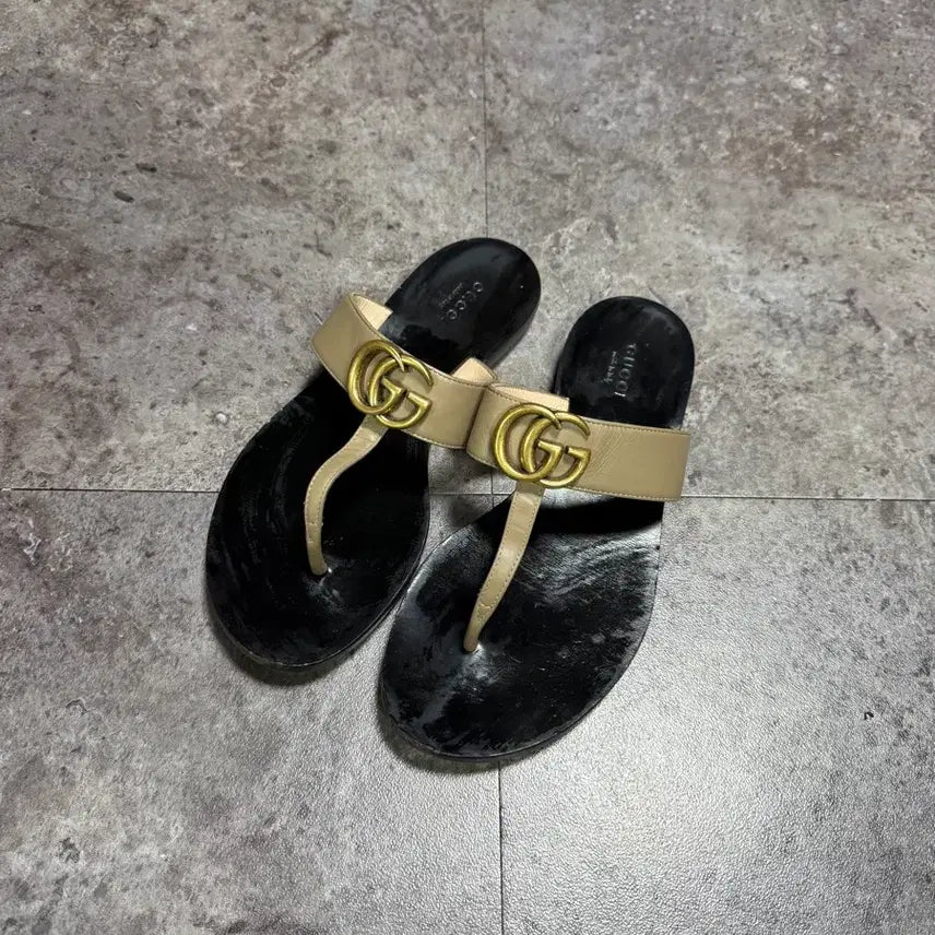 [BUNJANG] Gucci Marmont Sandals Slippers / 구찌 마몬트 샌들 슬리퍼 36 밑창보강