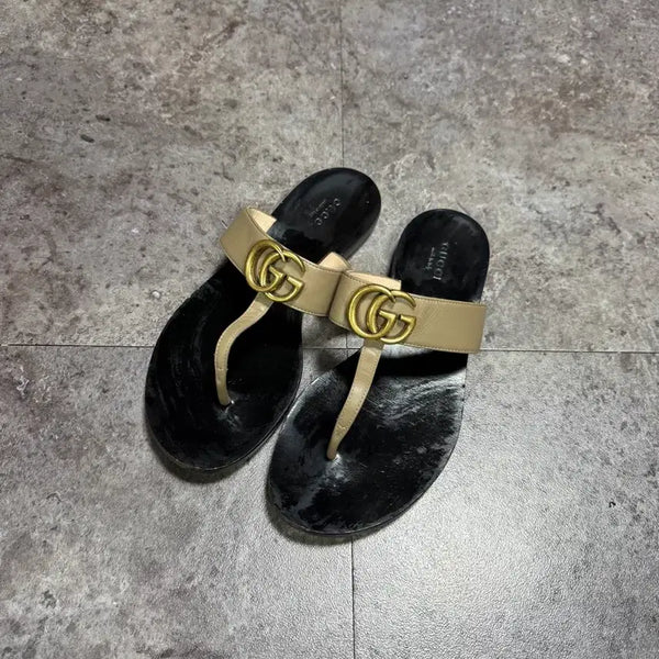 [BUNJANG] Gucci Marmont Sandals Slippers / 구찌 마몬트 샌들 슬리퍼 36 밑창보강