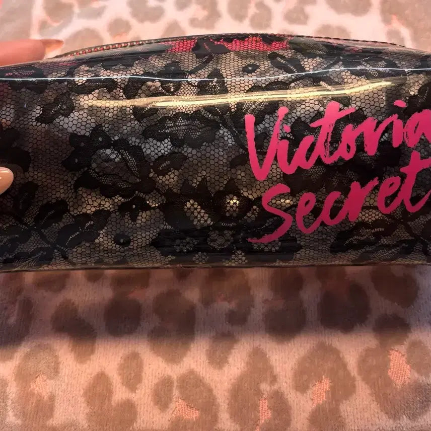 [BUNJANG] Victoria's Secret Black Lace Pouch / 빅토리아 시크릿 파우치 블랙 레이스