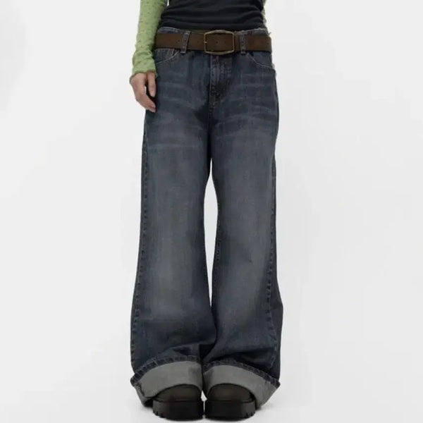 [BUNJANG] Tilde Seoul Vintage Wide Bootcut Denim Pants / 틸데서울 빈티지 와이드 부츠컷 데님