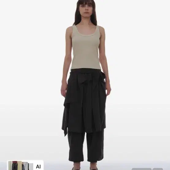 [BUNJANG] Partimento Harlem Wrap Pants Black / Partimento 할렘 랩 팬츠