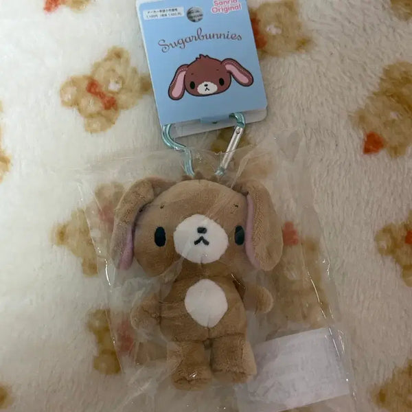 [BUNJANG] Sanrio Kuromi Heart Carabiner Plush Keychain Sugarbunnies / 산리오 쿠로우사 하트 카라비너 인형 키링 슈가바니즈
