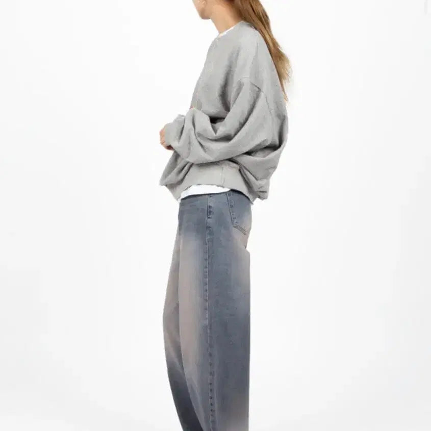 [BUNJANG] Reetkeem Ootj Pink Washing Wide Denim Pants (Summer) / (여름용) 릿킴 Ootj 핑크워싱 와이드 데님