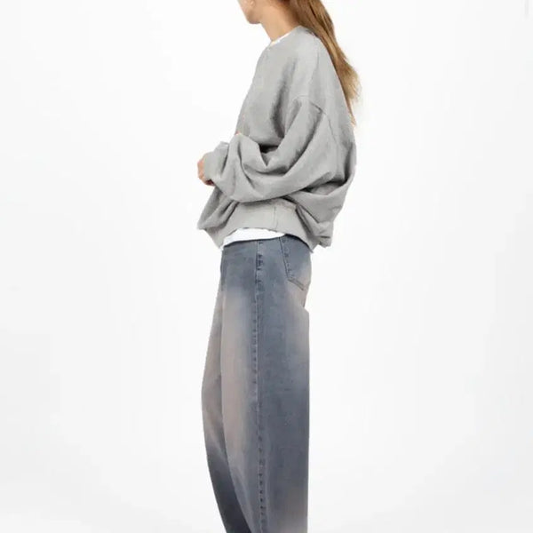 [BUNJANG] Reetkeem Ootj Pink Washing Wide Denim Pants (Summer) / (여름용) 릿킴 Ootj 핑크워싱 와이드 데님