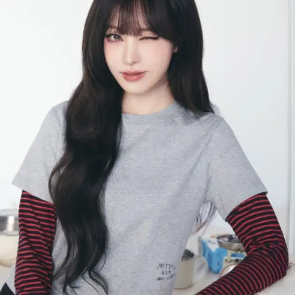[BUNJANG] Matinkim Layered T-shirt / 마뗑킴 레이어드 티셔츠