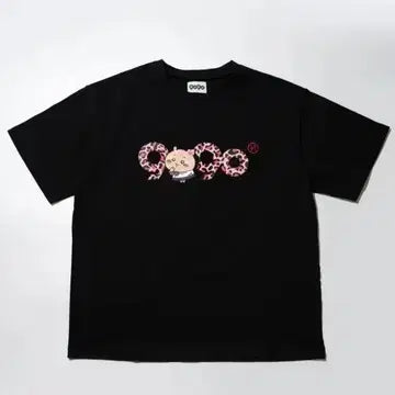 [BUNJANG] Chiikawa Graphic T-Shirt Black L / 미개봉 YZ 9090 갸루 치이카와 티셔츠 블랙 L