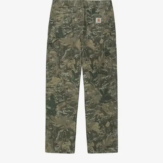 [BUNJANG] Carhartt WIP Single Knee Pants Dearborn Canvas Camo Combo Washed / 칼하트윕 싱글 니 팬츠 디어본 카모 콤비 워시드(새상품)