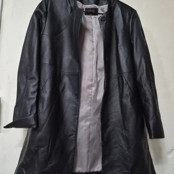 [BUNJANG] ZISHEN Lambskin Coat Black / ZISHEN 양가죽 코트 블랙