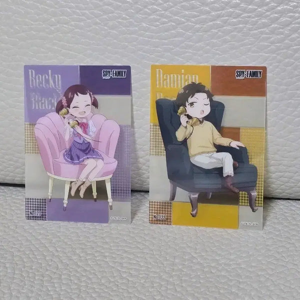 [BUNJANG] Spy x Family Lloyd, Yor, Becky, Damian Clear Card Bundle Set / 단순 개봉) 스파이 패밀리 로이드,요르,베키,다미안 클리어 카드 4장 일괄