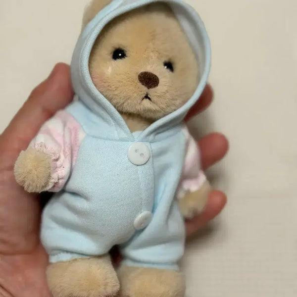 [BUNJANG] Lumi Bear & Etore Rabbit Doll Keychain (Blue) / 루미베어&에토레빗 인형 키링 (블루)