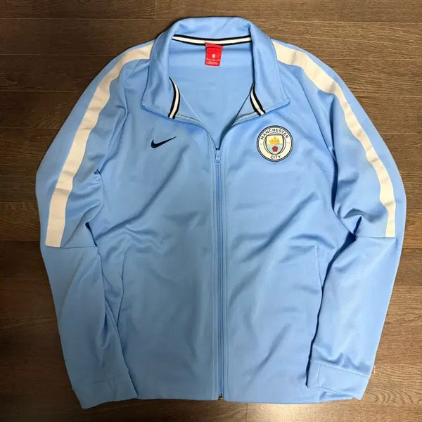 [BUNJANG] Nike Manchester City Track Top - White/Blue / 나이키 맨시티 트랙탑