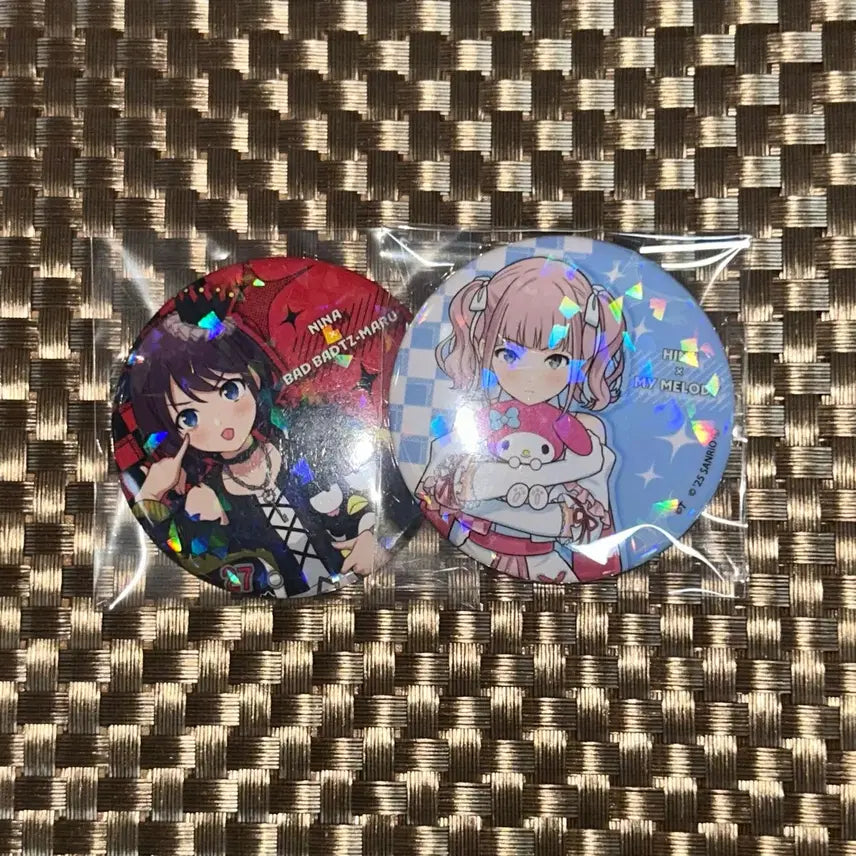 [BUNJANG] Bocchi the Rock! Nina Hina Sanrio Collaboration Can Badge Set / 걸즈 밴드 크라이 니나 히나 산리오 캔뱃지 세트