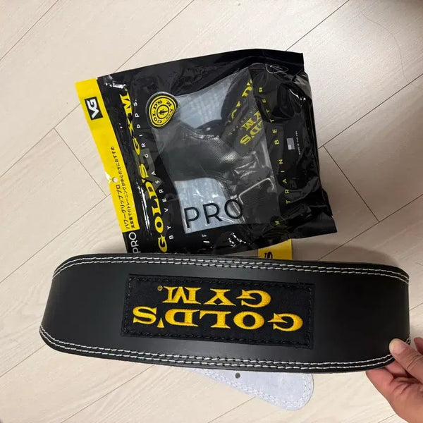 [BUNJANG] Goldgym Lifting Belt & Versa Grips Bundle / 골드짐 리프팅벨트 베르사그립 헬스 벨트 (본투윈 hdex 나이키 아디다스)