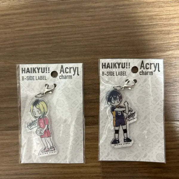 [BUNJANG] Haikyu!! Beside Label Acrylic Charm Kenma & Kageyama / 하이큐 비사이드 라벨 아크릴 참 켄마 카게야마