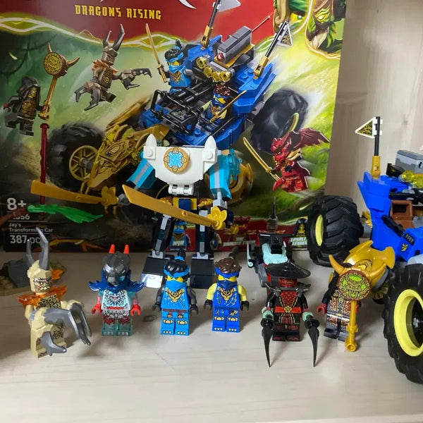 [BUNJANG] LEGO Ninjago Jay's Transforming Car, Zane's Robot, and Kai's Motorcycle Set / 닌자고 제이의 변신자동차+쟌의 로봇+카이 모터사이클