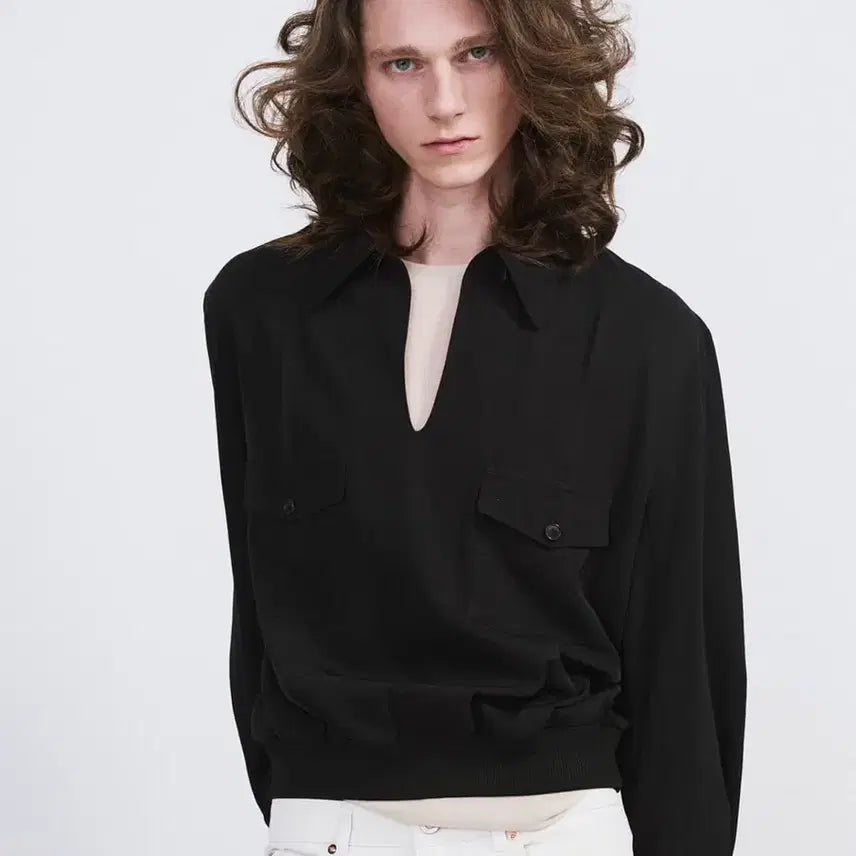 [BUNJANG] Recto Two Pocket Hunting Top Shirt Black (M) / [M] 렉토 투포켓 헌팅 탑 셔츠 블랙