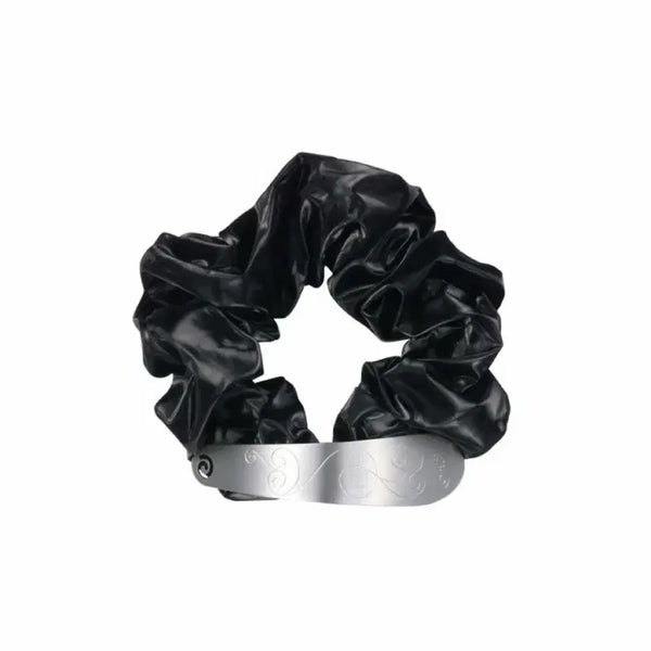 [BUNJANG] NFF Glam Scrunchie Black / Nff 엔프프 글램 스크런치 블랙