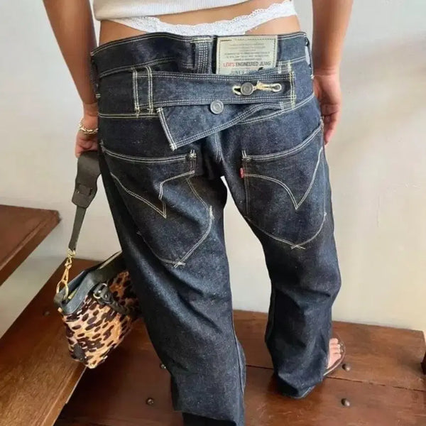 [BUNJANG] Levi's Engineered Jeans Cinch Back Vintage Denim 33 / made in japan 리바이스 신치백 엔지니어드진 33