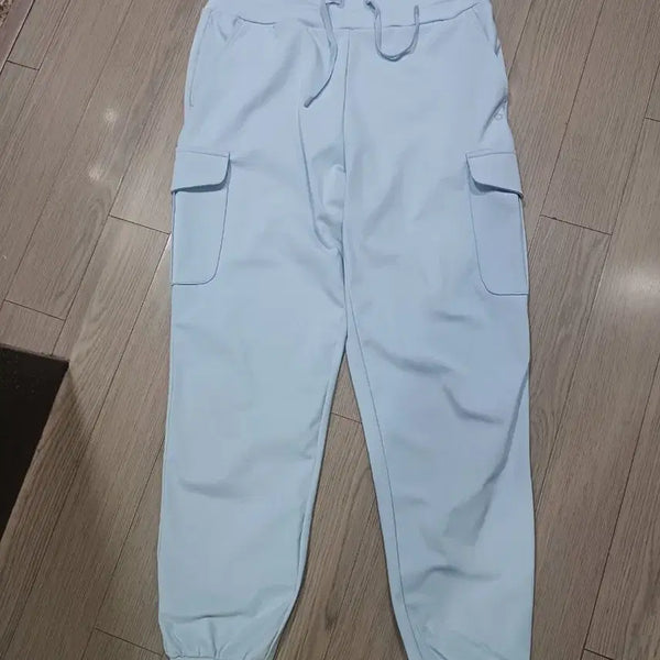 [BUNJANG] Mulawear Cargo Jogger Pants Light Blue / 뮬라 카고 조거 팬츠 라이트 블루