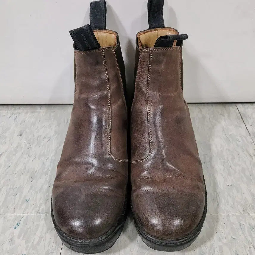 [BUNJANG] Gradus Chelsea Boots 01 Brown Nu-buck Leather / 285) 그라더스 첼시 01 브라운