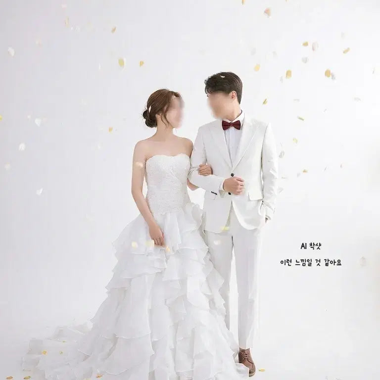 [BUNJANG] Fiorinda Tiered Ruffle Wedding Dress / 이탈리아 수입 드레스 Fiorinda 티어드 러플 웨딩드레스 (셀프웨딩 야외스냅 연주회 무대복)