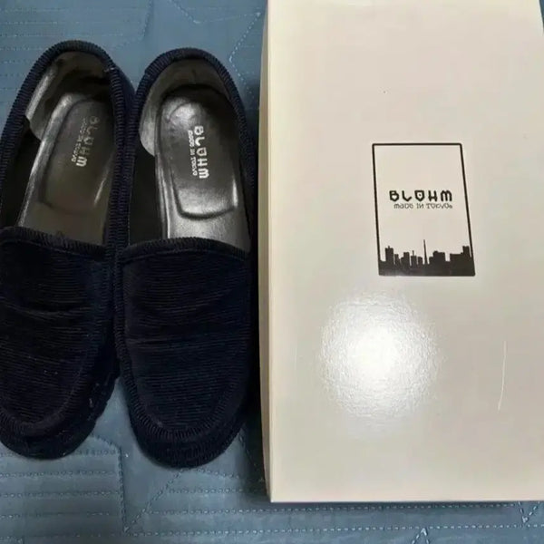 [BUNJANG] Blohm SUEDE LOAFERS Navy 260 / blohm 블룸 홈스 랫츠 스웨이드 로퍼 260 네이비 골덴 비브람 구두
