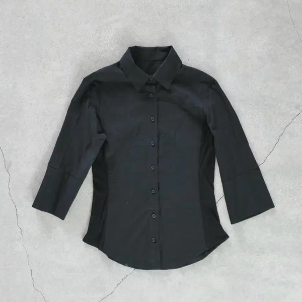 [BUNJANG] DAD A01-SH Black Cotton T-Shirt / 디에이디 a01-SH 블랙
