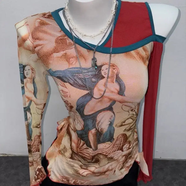 [BUNJANG] Vintage Renaissance Oriental Mesh Long Sleeve / 빈티지 르네상스 오리엔탈 메쉬 롱슬리브