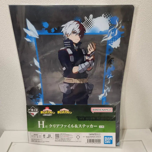[BUNJANG] My Hero Academia Todoroki Clear File & Sticker Set / 나의 히어로 아카데미아 토도로키 클리어 파일 & 스티커 쿠지 제일복권 포스터 h상