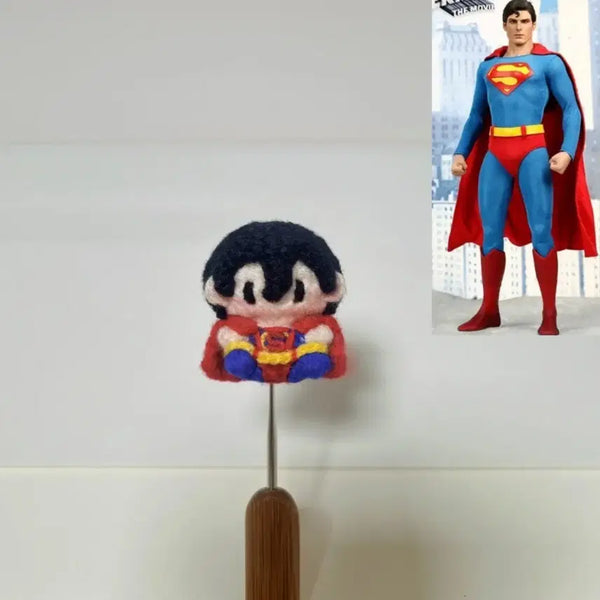 [BUNJANG] Hero Series Mini Superman Hand-knitted Keychain / ##히어로 시리즈 미니 슈퍼맨## 손뜨개키링