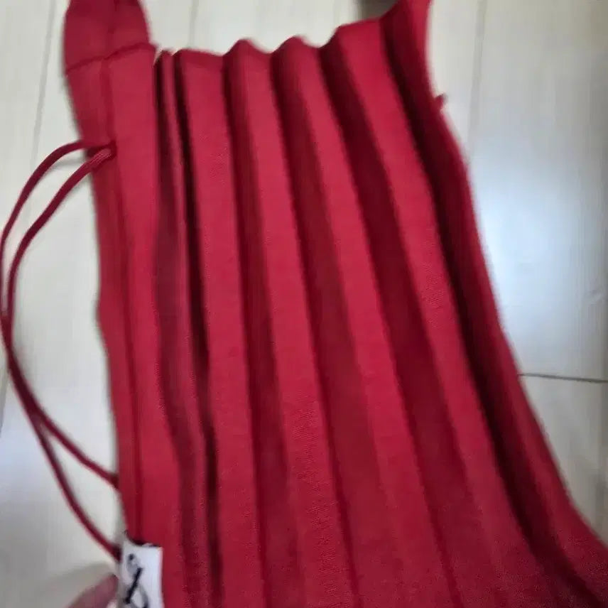 [BUNJANG] Joseph And Stacey Pleats Knit Bag Red / 조셉앤스테이시 플리츠 니트백 레드