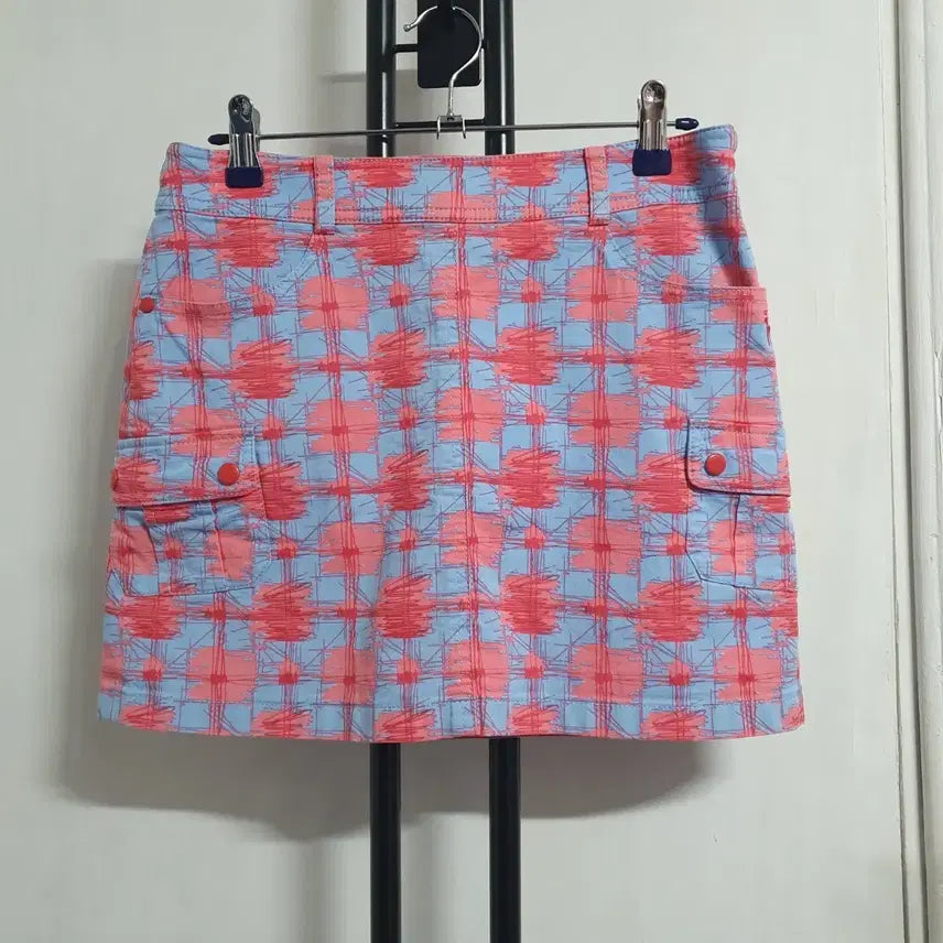 [BUNJANG] Hazzys Golf 27-inch Pink Pattern Skort / 27인치 헤지스골프 여름 치마바지 핑크패턴