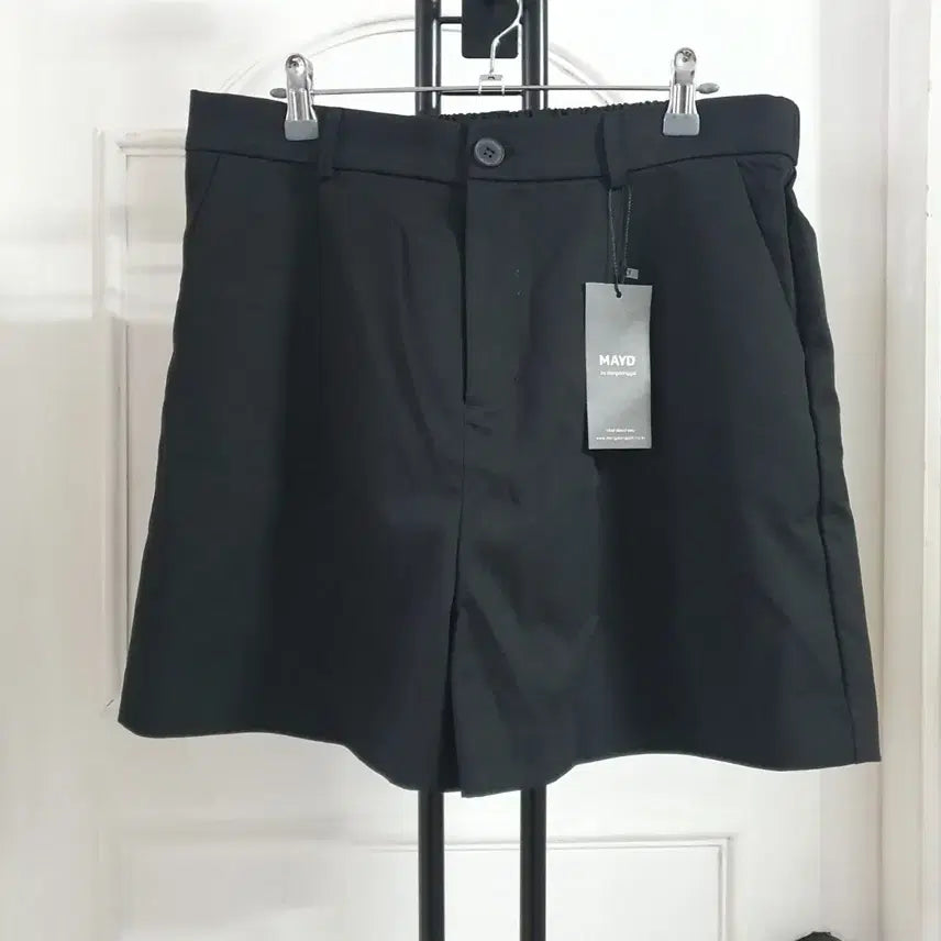 [BUNJANG] MAYD Women's Black Summer Shorts 32-inch / 새옷 32인치 MAYD 여성 여름 반바지 블랙