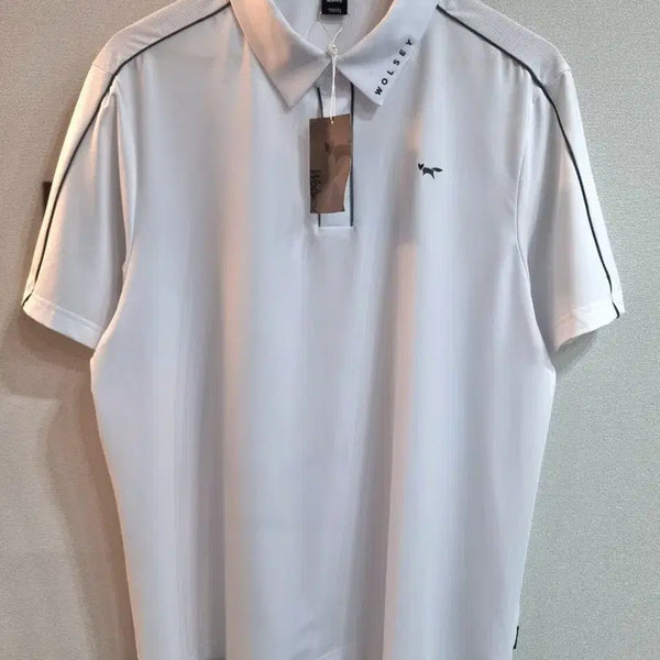 [BUNJANG] WOLSEY White Short Sleeve Polo Shirt XXL / 110/ WOLSEY 골프 반팔 카라티 흰색