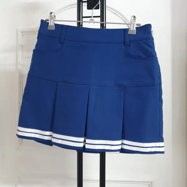 [BUNJANG] Elle Golf Women's Pleated Skort Blue Size 27 / 27인치 엘르골프 여름 치마바지 블루