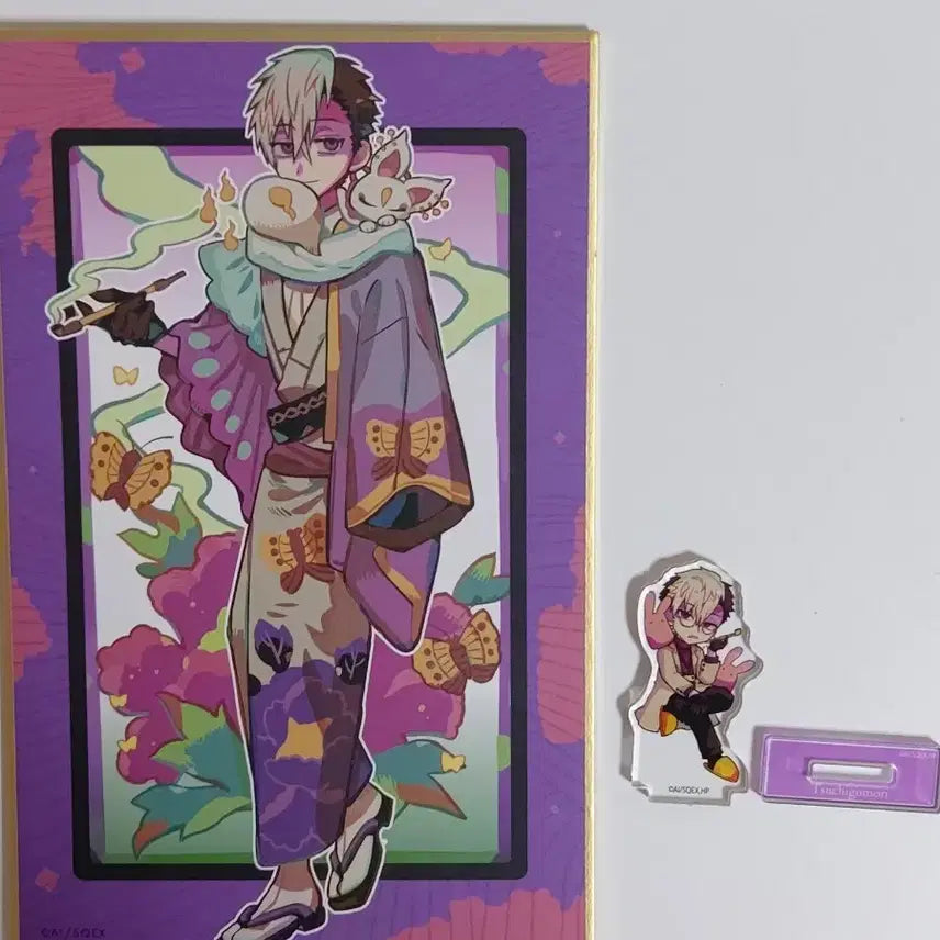 [BUNJANG] Jibaku Shonen Hanako-kun Tsuchigomori 10th Anniversary Shikishi & Mini Acrylic Stand Bundle Set / 일괄)지하군 지박소년 하나코군 츠치고모리 10주년 색지 및 미니 아크릴 스탠드
