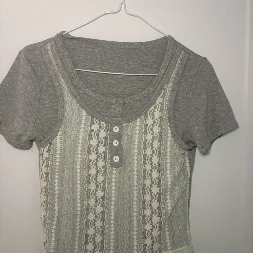 [BUNJANG] Integrated Half-Sleeve T-Shirt / 일체형 반팔티셔츠